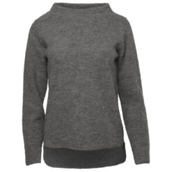 Women's Krepp-Pulli Frieda - Wollpullover