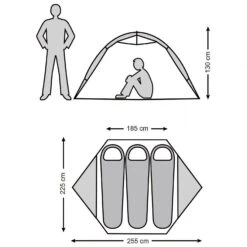 Stoic Njavve 3P Tent - 3-Personen Zelt -Campingbedarf Verkäufe stoic njavve 3p tent 3 personen zelt detail 11