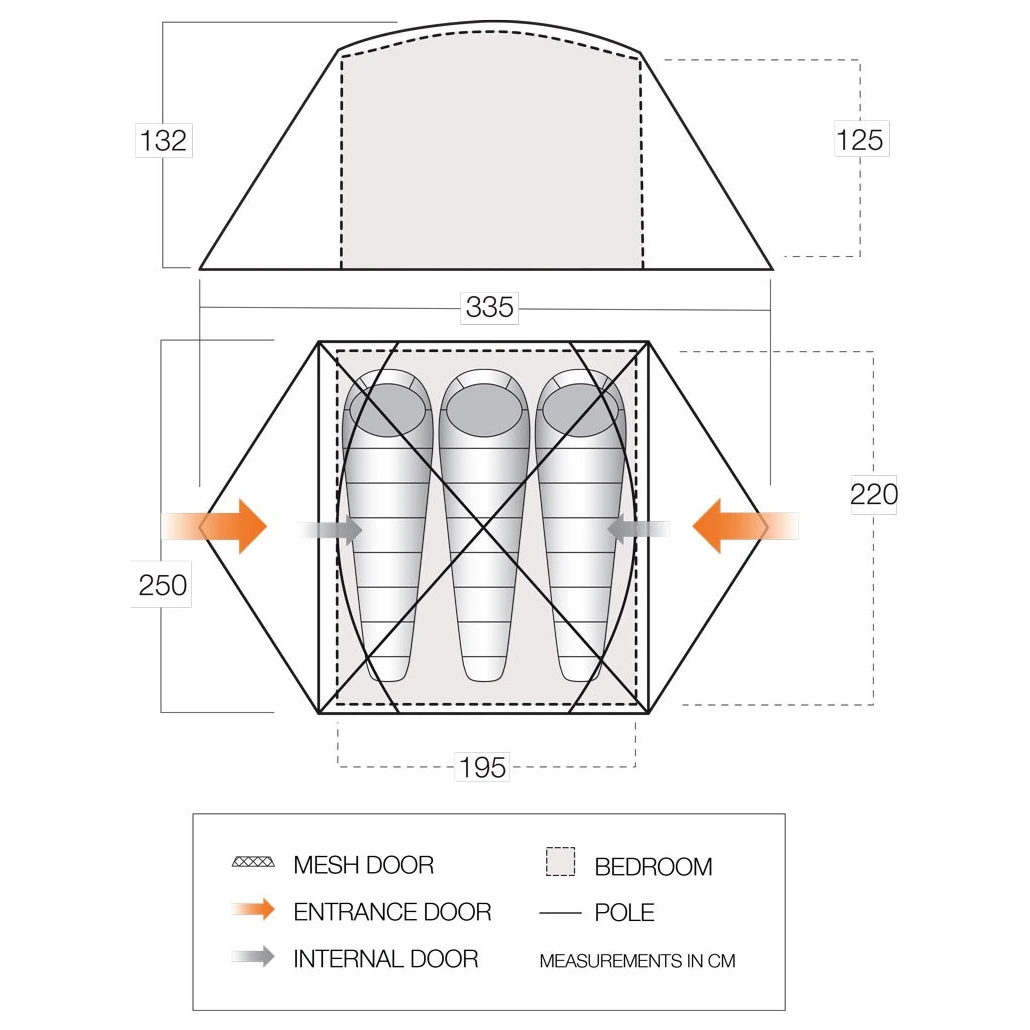 Vango Tryfan 300 - 3-Personen Zelt 9 Vango Tryfan 300 - 3-Personen Zelt - Image 7
